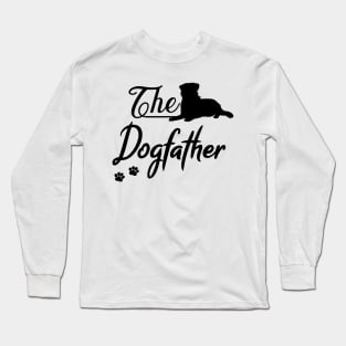 Dogfather Aussie Dog Australian Shepherd Long Sleeve T-Shirt